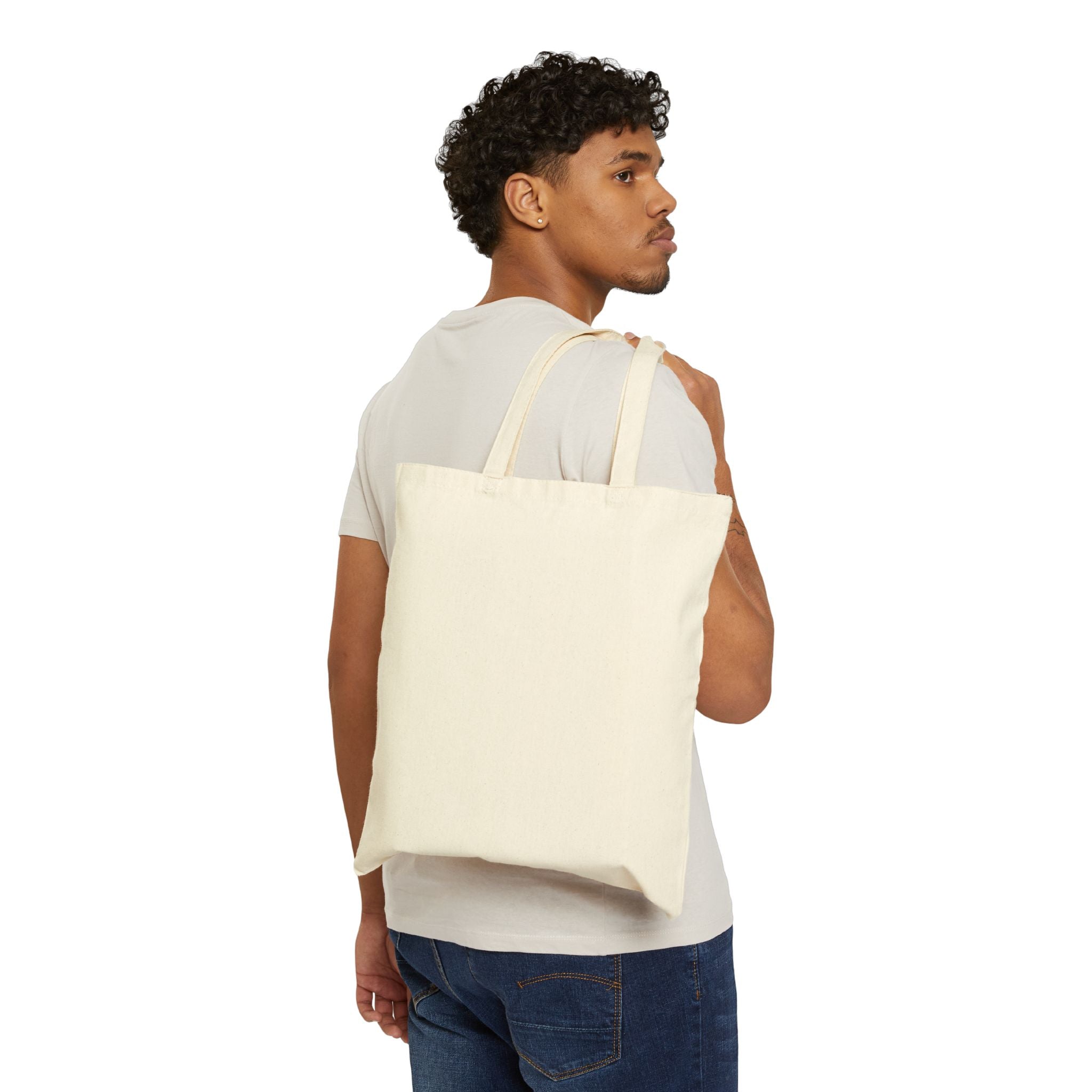 Clockwork Minimalist Canvas Tote Bag — Eco-Friendly Cotton Market Bag