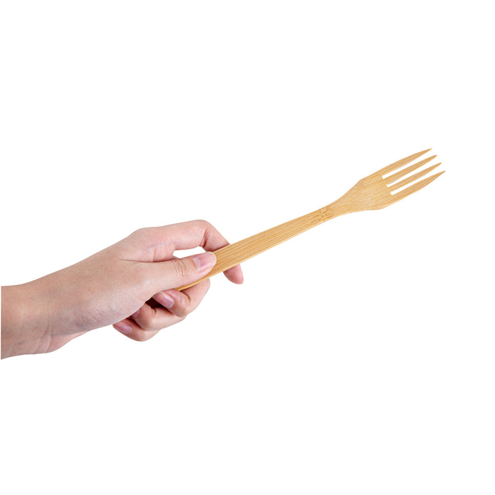 Bambuddha Natural Bamboo Fork - 8" - 100 count box